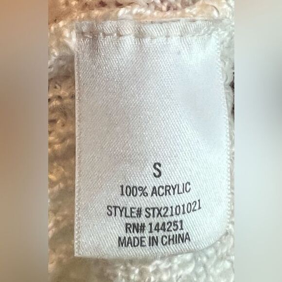 Jun & Ivy Soft Cropped Cardigan Sz S-M Cream Coastal Grandma - Picture 8 of 8